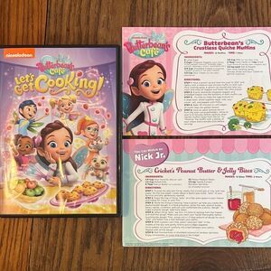 Nickelodeon Butterbean's Cafe 🍵 Let's Get Cooking DVD - with 2 recipe cards 🎴